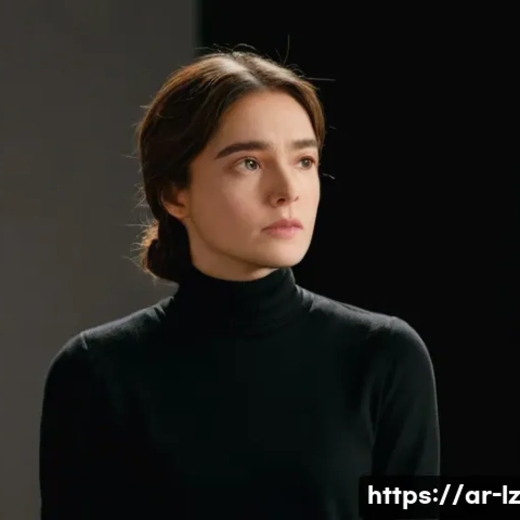 패턴 인식 능력 향상을 위한 연극 활동 - **Prompt:** A young, thoughtful female actress stands mid-stage under a single spotlight, observing ...