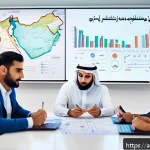 Home 23 패턴 인식 능력 향상에 적합한 자원 - A professional Middle Eastern office scene showing a diverse group of Arabic-speaking business peopl...